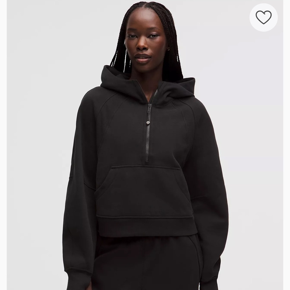 Lululemon Athletica Scuba Black Half-Zip Hoodie